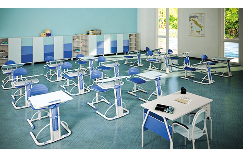 Classe tables & chaise UP qui s'adapte à la morphologie de l'élève