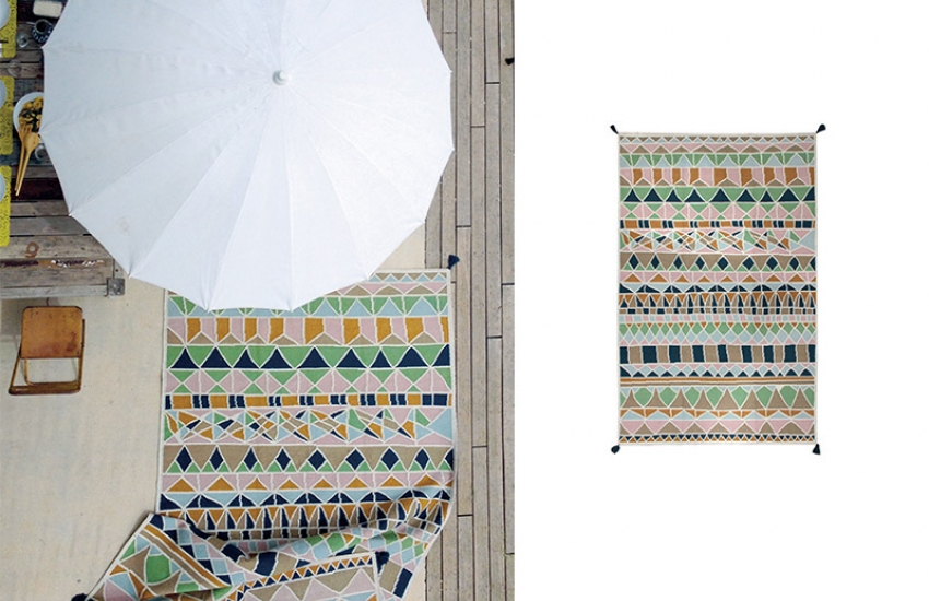 Tapis pour extérieur Mosaico Kilim Polyester recyclé
