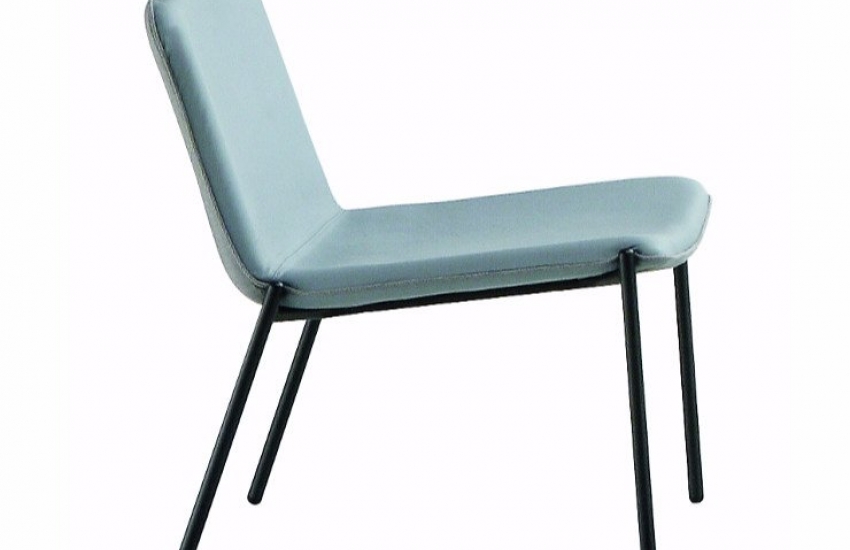 Chaise basse Trampolière structure métal hauteur assise 42 cm