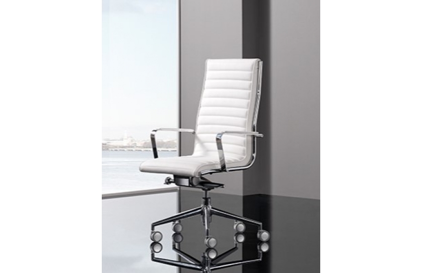 Fauteuil direction blanc Trinity