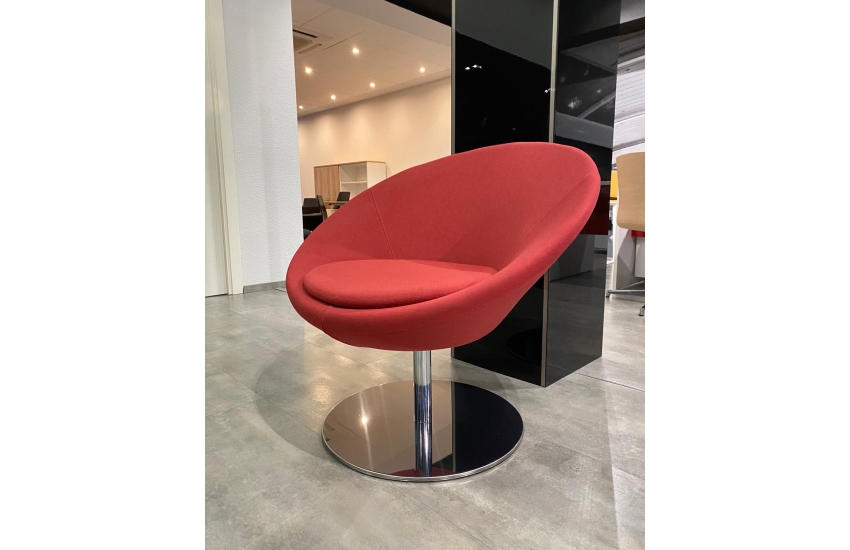 Fauteuil accueil CIRCLE rouge ambiance
