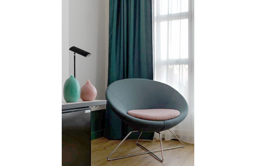 CIRCLE fauteuil accueil gris ambiance